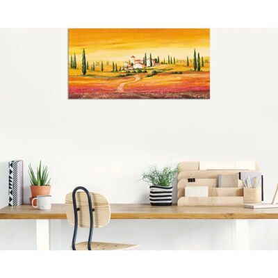 ARTLAND Handgefertigtes Toskana Wandbild - Outdoor, 100x50cm ARTLAND Handgefertigtes Toskana Wandbild - Outdoor, 100x50cm