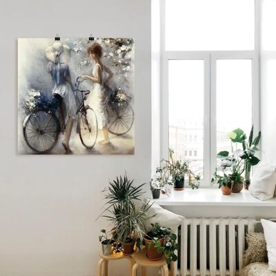 ARTLAND - Frühling III - grau - 30x30 cm - Wall art ARTLAND - Frühling III - grau - 30x30 cm - Wall art