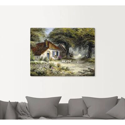 ARTLAND Märchenhaftes Ferienhaus - Leinwandbild ARTLAND Märchenhaftes Ferienhaus - Leinwandbild