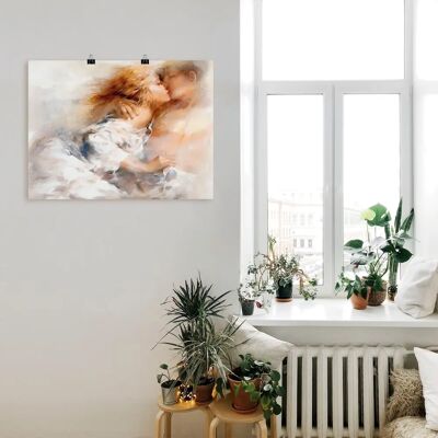 ARTLAND - Leidenschaftlich - 80x60 cm - Beige - Wall art ARTLAND - Leidenschaftlich - 80x60 cm - Beige - Wall art