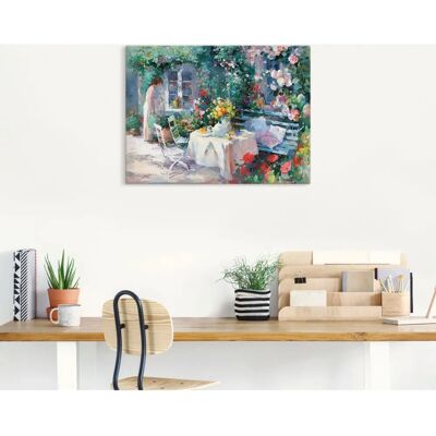 ARTLAND Teezeit im Garten - Landschaft Wandkunst ARTLAND Teezeit im Garten - Landschaft Wandkunst