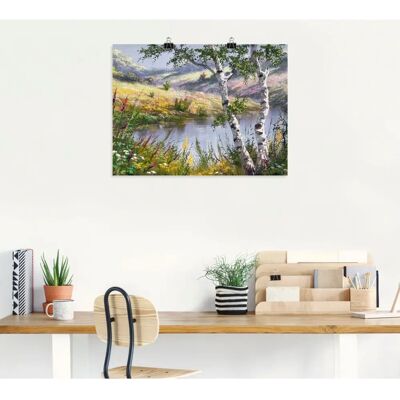 ARTLAND - Nach einem Sturm - 60x45 cm - Grün - Wandkunst ARTLAND - Nach einem Sturm - 60x45 cm - Grün - Wandkunst