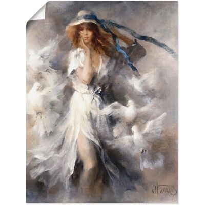 ARTLAND Tauben Leinwand 90x120cm - Wandbild ARTLAND Tauben Leinwand 90x120cm - Wandbild