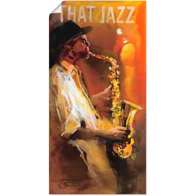 ARTLAND - Jazz - 30x60 - Braun - Wandkunst ARTLAND - Jazz - 30x60 - Braun - Wandkunst