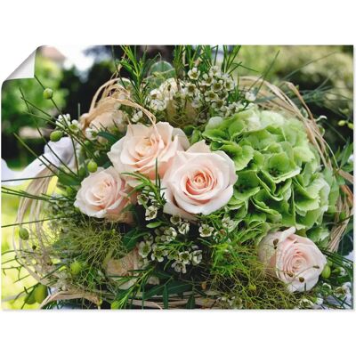 ARTLAND - Blumenstrauss - 60x45 cm - pink - Wandbild ARTLAND - Blumenstrauss - 60x45 cm - pink - Wandbild