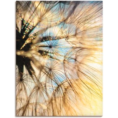 ARTLAND Pusteblume Poesie Gold Wandbild - Leinwand/Poster/Alu ARTLAND Pusteblume Poesie Gold Wandbild - Leinwand/Poster/Alu