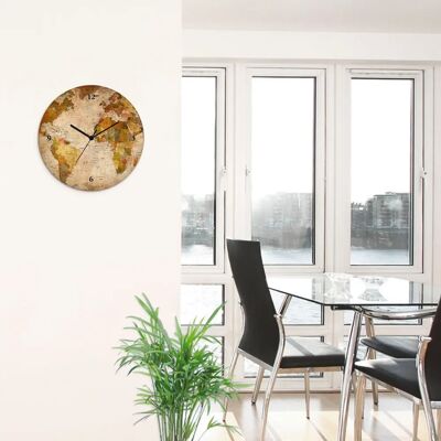 ARTLAND Weltkarte Wanduhr - Leise Quarz- oder Funkuhr - Deutschland ARTLAND Weltkarte Wanduhr - Leise Quarz- oder Funkuhr - Deutschland