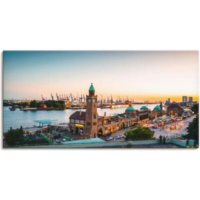 ARTLAND Hamburg Hafen & Landungsbrücken Wandbild - Stadtansicht ARTLAND Hamburg Hafen & Landungsbrücken Wandbild - Stadtansicht