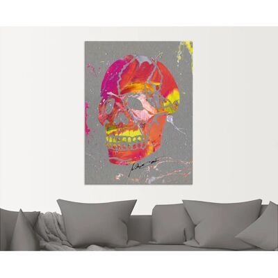 ARTLAND - Totenkopf 2 - orange - 30x40 cm - Wall art ARTLAND - Totenkopf 2 - orange - 30x40 cm - Wall art