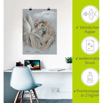 ARTLAND - Engel auf Erden - Blau - 45x60 cm - Wandbild ARTLAND - Engel auf Erden - Blau - 45x60 cm - Wandbild