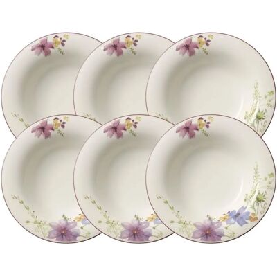 Villeroy & Boch Marie Fleur Suppenteller - Moderne Kunst, Spülmaschinenfest Villeroy & Boch Marie Fleur Suppenteller - Moderne Kunst, Spülmaschinenfest