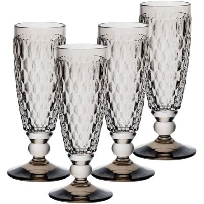 Villeroy & Boch - Boston Coloured - Gris - 145 ml - verre à mousseux - Publicité Villeroy & Boch - Boston Coloured - Gris - 145 ml - verre à mousseux - Publicité