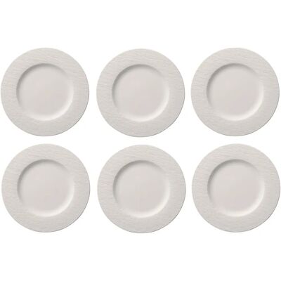 Villeroy & Boch Villeroy & Boch Rock Set di Piatti - 6 Piatti - Bianco Villeroy & Boch Villeroy & Boch Rock Set di Piatti - 6 Piatti - Bianco