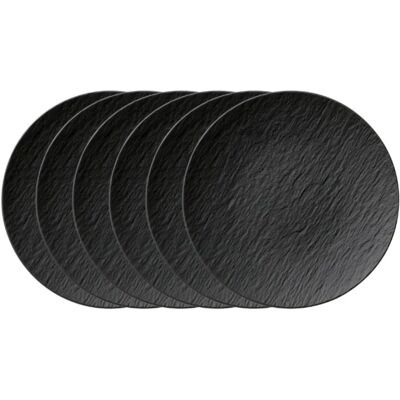 Villeroy & Boch - Coupe Manufacture Rock - Schwarz - Porcelain plate Villeroy & Boch - Coupe Manufacture Rock - Schwarz - Porcelain plate