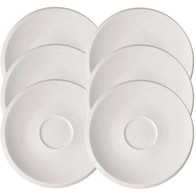 Villeroy & Boch - New Moon - Weiß - 6 Untertasse Villeroy & Boch - New Moon - Weiß - 6 Untertasse