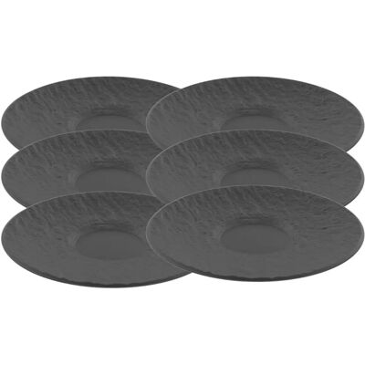 Villeroy & Boch Rock Ensemble Espresso Untertasse - Kaffeeuntertasse in Schwarz Villeroy & Boch Rock Ensemble Espresso Untertasse - Kaffeeuntertasse in Schwarz