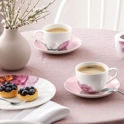 Villeroy & Boch - Rose Garden - Rosa - 6er Set - Untertasse Villeroy & Boch - Rose Garden - Rosa - 6er Set - Untertasse
