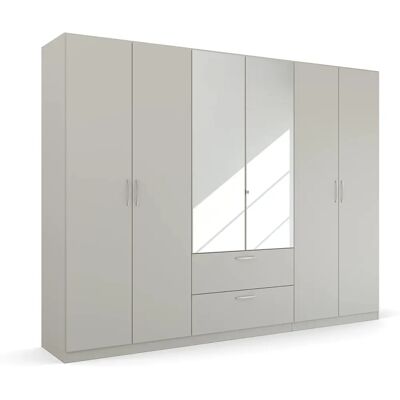 RAUCH Pure by Quadra Spin Kleiderschrank - 6 Türen, 210cm H, 54cm T RAUCH Pure by Quadra Spin Kleiderschrank - 6 Türen, 210cm H, 54cm T