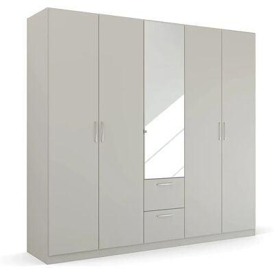 RAUCH Pure by Quadra Spin Kleiderschrank - 5 Türen, 210cm Hoch, Grau RAUCH Pure by Quadra Spin Kleiderschrank - 5 Türen, 210cm Hoch, Grau