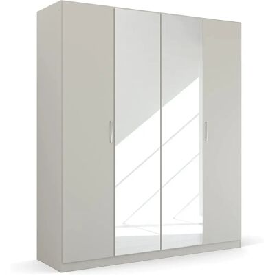 RAUCH Pure by Quadra Spin Kleiderschrank - 4 Türen, Spiegel, Holz, 181x54x210cm RAUCH Pure by Quadra Spin Kleiderschrank - 4 Türen, Spiegel, Holz, 181x54x210cm