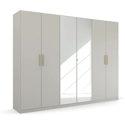 RAUCH Quadra Spin Kleiderschrank - Seidengrau, 6 Türen RAUCH Quadra Spin Kleiderschrank - Seidengrau, 6 Türen
