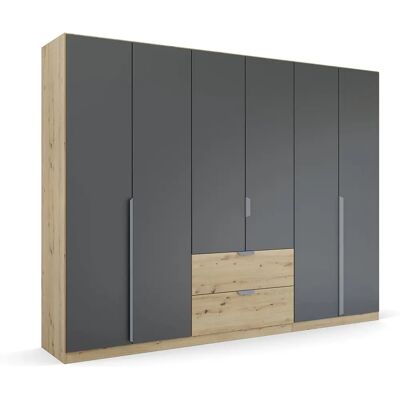 RAUCH Spin Kleiderschrank - 6 Türen, 210cm hoch, Holz, Metallgriffe RAUCH Spin Kleiderschrank - 6 Türen, 210cm hoch, Holz, Metallgriffe