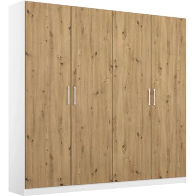RAUCH Cosmo Kleiderschrank - Eiche Artisan Weiß, 181cm x 197cm x 54cm RAUCH Cosmo Kleiderschrank - Eiche Artisan Weiß, 181cm x 197cm x 54cm