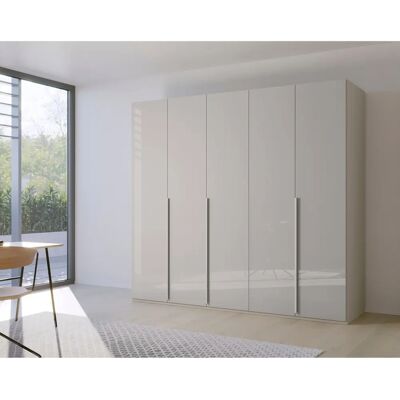 Rauch Purisma Kleiderschrank - 5-türig mit Glasfront - 251x223x60 cm Rauch Purisma Kleiderschrank - 5-türig mit Glasfront - 251x223x60 cm