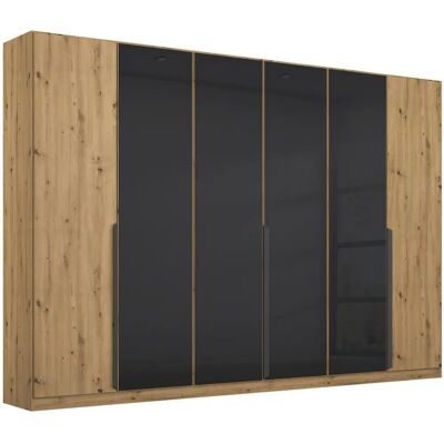 Rauch Ruhásszekrény Dub Artisan - 6 Ajtós Üveg - 271x210x54 cm Rauch Ruhásszekrény Dub Artisan - 6 Ajtós Üveg - 271x210x54 cm