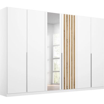 Rauch Kleiderschrank - 271x210x54cm - Weiß, Eiche Artisan Rauch Kleiderschrank - 271x210x54cm - Weiß, Eiche Artisan