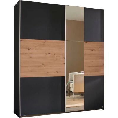 RAUCH Astana Schrank - Metallic Grau mit Eiche Artisan RAUCH Astana Schrank - Metallic Grau mit Eiche Artisan
