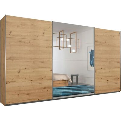 RAUCH CORTONA Kleiderschrank - Eichefarben Artisan - 3 Schiebetüren - 360cm RAUCH CORTONA Kleiderschrank - Eichefarben Artisan - 3 Schiebetüren - 360cm