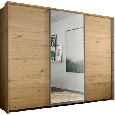 Rauch Cortona Kleiderschrank - Eiche Artisan, 3 Türen, Ohne Beleuchtung Rauch Cortona Kleiderschrank - Eiche Artisan, 3 Türen, Ohne Beleuchtung