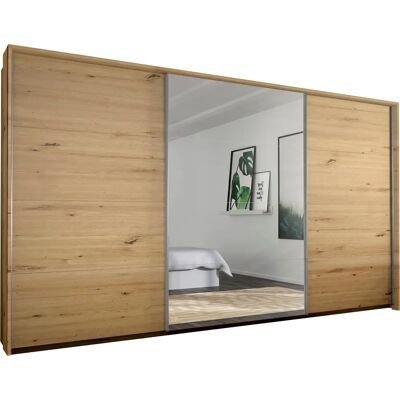 Rauch Cortona Kleiderschrank - Eiche Artisan, 3 Türen, Schiebetüren, 214cm hoch Rauch Cortona Kleiderschrank - Eiche Artisan, 3 Türen, Schiebetüren, 214cm hoch