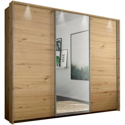 RAUCH Cortona Kleiderschrank - Eiche Artisan, mit Beleuchtung, 3 Türen RAUCH Cortona Kleiderschrank - Eiche Artisan, mit Beleuchtung, 3 Türen