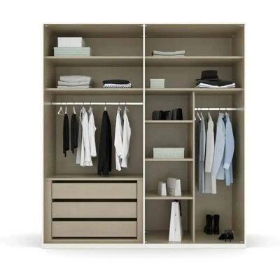 Höffner Port Talbot Weiß Kleiderschrank - Drehtürenschrank Höffner Port Talbot Weiß Kleiderschrank - Drehtürenschrank