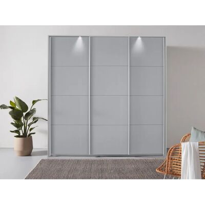 Rauch Oteli Kleiderschrank-Set - Seidengrau, LED, 3 Stück Rauch Oteli Kleiderschrank-Set - Seidengrau, LED, 3 Stück