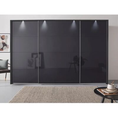 RAUCH Oteli Schrank - Groß, Grau, LED-Beleuchtung RAUCH Oteli Schrank - Groß, Grau, LED-Beleuchtung