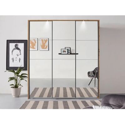 RAUCH Oteli Kleiderschrank - Eiche Artisan, 3 Türen, LED-Beleuchtung RAUCH Oteli Kleiderschrank - Eiche Artisan, 3 Türen, LED-Beleuchtung