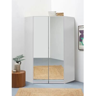 INOSIGN Vandor Eckschrank - Verstellbare Einlegeböden, Spiegeltüren - Eckschrank INOSIGN Vandor Eckschrank - Verstellbare Einlegeböden, Spiegeltüren - Eckschrank