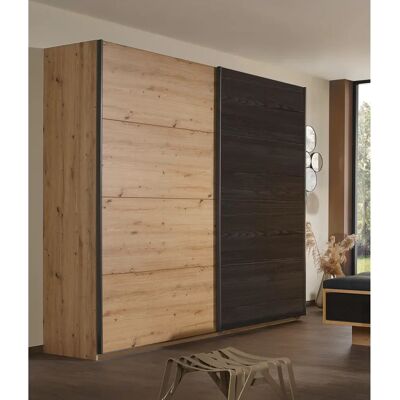 Rauch Apollon Kleiderschrank - Eiche Artisan/Black oak - Modern Schiebetüren Rauch Apollon Kleiderschrank - Eiche Artisan/Black oak - Modern Schiebetüren