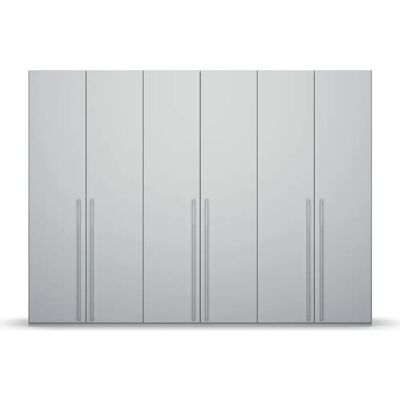 RAUCH Skat Pure Schrank - 6-türig, Seidengrau, 301x223cm RAUCH Skat Pure Schrank - 6-türig, Seidengrau, 301x223cm
