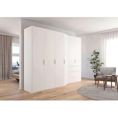 RAUCH Wave Kleiderschrank - Soft-Close Türen, Verstellbare Einlegeböden, Metallgriffe RAUCH Wave Kleiderschrank - Soft-Close Türen, Verstellbare Einlegeböden, Metallgriffe