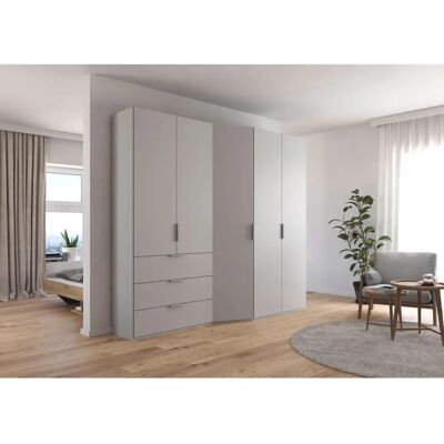 RAUCH Wave Kleiderschrank - Soft-Close Türen - 5-türig - 3 Schubladen - 222cm hoch RAUCH Wave Kleiderschrank - Soft-Close Türen - 5-türig - 3 Schubladen - 222cm hoch