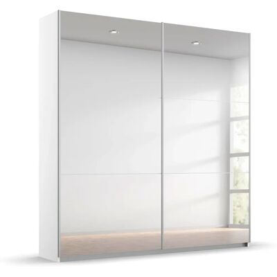 Rauch Reflect Kleiderschrank - 2 Schiebetüren, Inneneinteilung, Weiß - Schrank Rauch Reflect Kleiderschrank - 2 Schiebetüren, Inneneinteilung, Weiß - Schrank
