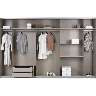 Rauch Eiche Artisan Kleiderschrank mit Schiebetüren - Schrank Rauch Eiche Artisan Kleiderschrank mit Schiebetüren - Schrank