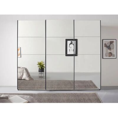 Rauch Oracle Kleiderschrank - Verstellbare 8 Böden, 3 Schiebetüren Rauch Oracle Kleiderschrank - Verstellbare 8 Böden, 3 Schiebetüren
