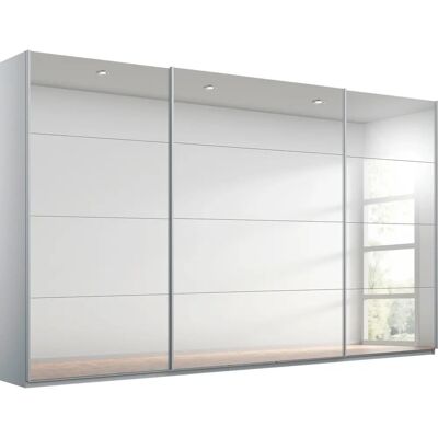 Rauch Oracle Kleiderschrank - Seidengrau, 3 Türen, Spiegel, 315cm Rauch Oracle Kleiderschrank - Seidengrau, 3 Türen, Spiegel, 315cm