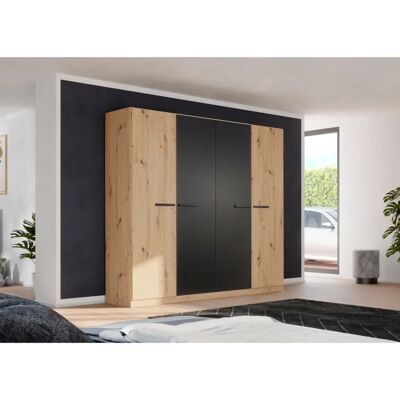 rauch BLUE Modi Kleiderschrank - 4-türig, 226x210x54cm, Grau rauch BLUE Modi Kleiderschrank - 4-türig, 226x210x54cm, Grau