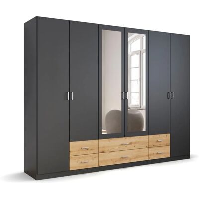 Rauch Gamma Kleiderschrank - Moderner Schrank mit Spiegel Rauch Gamma Kleiderschrank - Moderner Schrank mit Spiegel